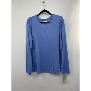 Resurge Jade Underscrub Women's 3X Ceil Blue 4-Way Stretch Knit Long Sleeve NWT